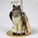 Keeshond Angel Dog Ornament