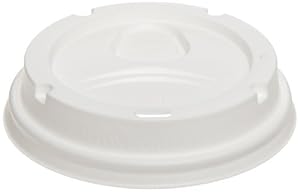 Dixie 9542500DX WiseSize Dome Lid for 10-16 oz PerfecTouch Cups and 12-20 oz Paper Hot Cups, White (10 Packs of 50)
