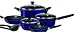 T-Fal Styles Hard Enamel 10-pc. Set- Electric Blue