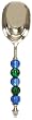 Decorative Ice Scoop With Aqua Blue and Green Glass Beads Handle