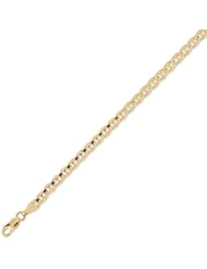 14K Solid Yellow Gold Mariner Chain Bracelet 4.6mm (11/64 in.) - 8 in.