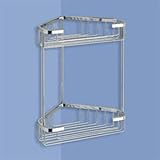 Nameeks 2482-13 7.87-Inch Wire Corner Bathroom Shelf