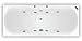Kitchen & Housewares : Pegasus Eros Whirlpool Bath, 1700x700, 8 Chrome Jets