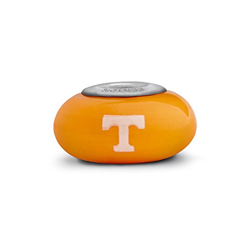 Tennessee Volunteers Small Glass Bead Fits Most European Style Charm Bracelets