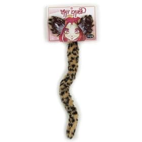 Cheetah Cat Halloween Costume Tails & Ears