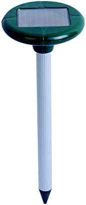 GardenYard Poison-Free Ultrasonic Solar Repeller Solar Powered LED Light Mole Mouse Gopher Rodent Pest Repeller