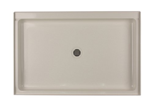 Swanstone R-3248-018 32-Inch by 48-Inch by 5-1/2-Inch Single Threshold Shower Floor, Bisque Finish