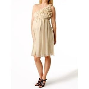 Buy A Pea in the Pod Collection: ABS Collection Sleeveless Rosette Details Maternity Dress by ABS Collection