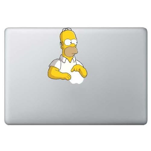 Homer Simpson Decal Vinyl Macbook / Laptop Decal Sticker