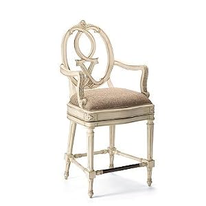 Cornelia Counter Height Bar Stool (26-1/2"H seat) - Mahogany - Frontgate