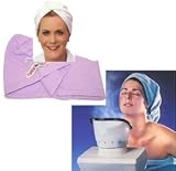 Search : Steam Facial By Kaz With Purple Turbie Twist Hair Towel As Seen On Tv.