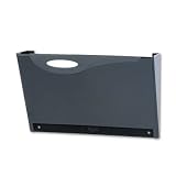 RUB16621 Classic Hot File Basic Wall File Pocket w/Labels/Holders, Letter, Black