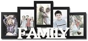 Hanging Family Picture Frame Photo Collage Wall Decor Black Wooden Home Decor