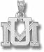 Montana Grizzlies "UM" Pendant - Sterling Silver J...