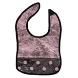 Pink Toile Easy -Wipe Feeding Bib