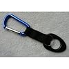Water Bottle Holder With Blue Aluminum Carabiner Attachment