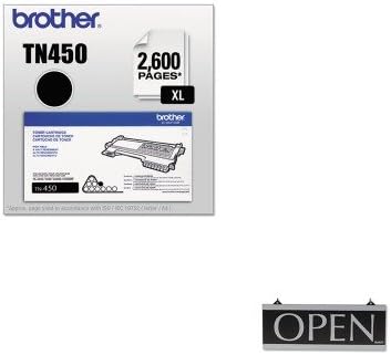 KITBRTTN450USS4246 - Value Kit - Headline Signs Century Series Reversible Open/Closed Sign (USS4246) and Brother TN450 TN-450 High-Yield Toner (BRTTN450)