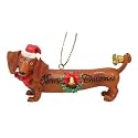 Hot Diggity Dogs Merry Christmas Ornament
