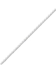 Sterling Silver 1.5mm Diamond-Cut Spiga Chain - 16 Inch