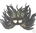 Large Mardi Gras Masquerade Feather Mask