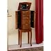 Small Oak Jewelry Armoire (Oak) (37"H x 13"W x 10.5"D)