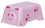 Curver - 811445 - Enfants - Marche-Pied Cochon - Rose
