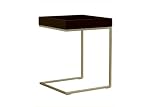 Baxton Studio Quarantino Oak End Table, Black