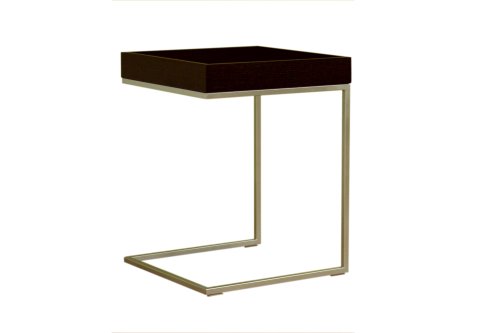 Baxton Studio Quarantino Oak End Table, Black