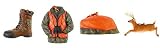 Deer Hunting Ornament Set