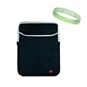 Black Amazon Kindle DX 3 Pocket Vertical Carrying Sleeve + Live*Laugh*Love Wrist Band!!! (Kindle DX Not Included)