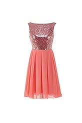 Plus Size Chiffon Sequined Pleated Short Bateau Neck Evening Dress/Bridesmaid Dress/Prom Dress/Wedding Party Dress 