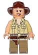 Indiana Jones (Smirk, Torn Sleeve) - LEGO Indiana Jones Minifig Indiana Jones (Smirk, Torn Sleeve) - LEGO Indiana Jones Minifig