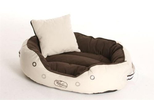 Hundebett DERBY – MEDIUM brown-beige von W&J