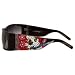 Ed Hardy Beautiful Ghost Shield Sunglasses: Black/Grey