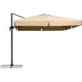 Schneider Sonnenschirm 782-02 RHODOS ca. 300x300cm, quadratisch, natur
