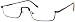 Classic Under Rim Metal Reading Glasses with Spring Hinges