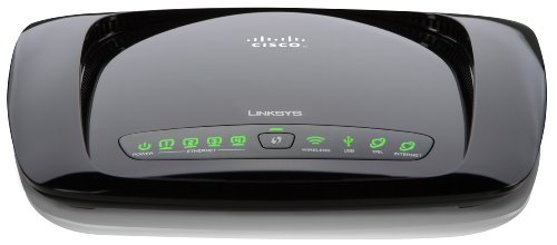 Linksys by Cisco WAG320N Wireless N Gigabit Dual Band Modem Router (for ADSL / telephone line connections i.e BT Broadband)