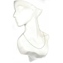 White Plastic Necklace Display Bust Chain Holder Unit