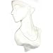 White Plastic Necklace Display Bust Chain Holder Unit
