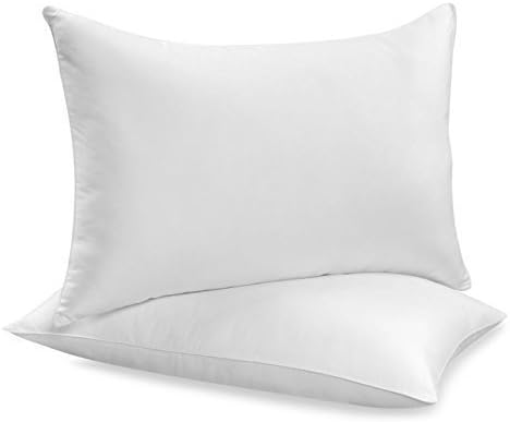 Ezmarts Down Alternative Bed Pillows, Standard, 20" W X 26" L, 2 Piece