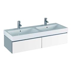 Keramag Doppelwaschbecken iCon 120x48,5cm wei�(alpin)