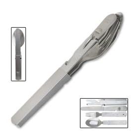 German 4 Piece Stainless Steel Eating Utensil by Can Openers