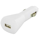 White Car Charger Adapter for Apple iPhone 5 5G 5th / iPod Touch 5th Gen 5G / Nano 7th Gen 7G NEW