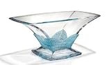 13 Length Blue Crystal Bowl - Grace Collection - Bohemia Crystal - Made In Czech Republic