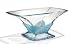 13 Length Blue Crystal Bowl - loveliness Collection - Bohemia Crystal - Made In Czech Republic