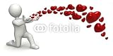 Wallmonkeys Peel and Stick Wall Decals - Liberando Corazones - Removable Graphic