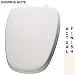 Bemis 1240210346 Eljer Emblem Molded Wood Round Toilet Seat, Biscuit