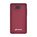 Amzer Silicone Skin Jelly Case for HTC HD Mini (Maroon Red)