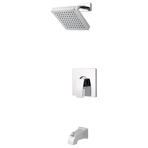 Pfister R89-8DFC Kenzo 1-Handle Tub & Shower Trim, Polished Chrome