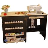 Arrow 98503 Sewnatra Black EZ Air Lift Sewing Cabinet by Arrow